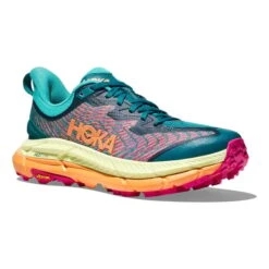 Chaussures HOKA Mafate Speed 4 Vert Turquoise Orange Fuchsia -Hoka hk 1129930 dlc 006