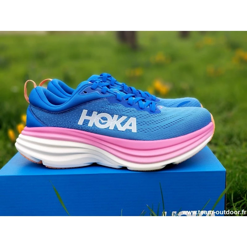 HOKA Bondi 8 Femme Coastal Sky / All Aboard 3 HOKA Bondi 8 Femme Coastal Sky / All Aboard