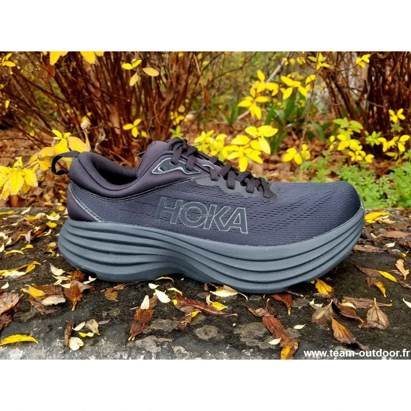 HOKA Bondi 8 Homme Black / Black 5 HOKA Bondi 8 Homme Black / Black – Image 3