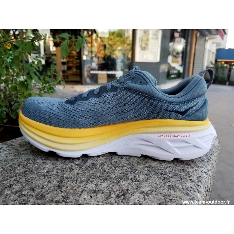 HOKA Bondi 8 Homme Goblin Blue / Moutain Spring 9 HOKA Bondi 8 Homme Goblin Blue / Moutain Spring – Image 7