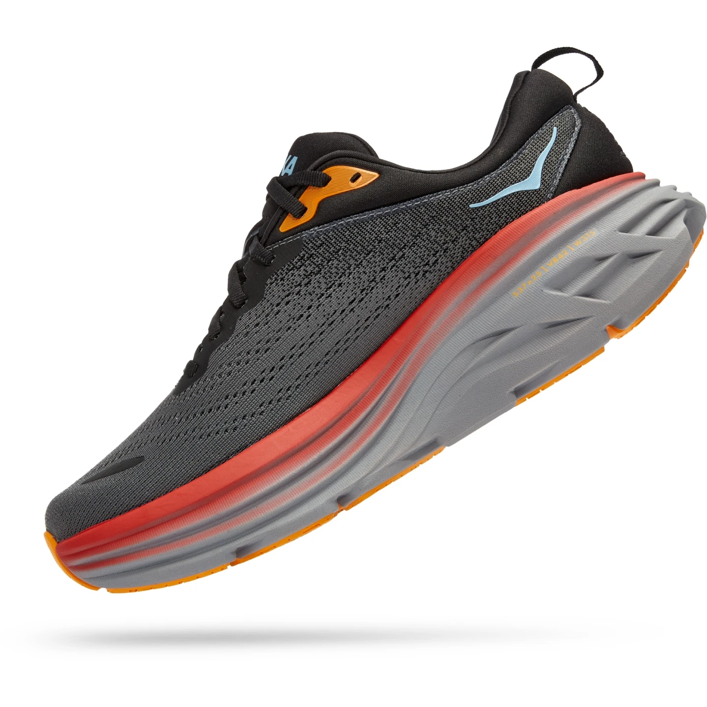 Hoka Chaussures Running Homme - Bondi 8 - Anthracite / Castlerock 6 Hoka Chaussures Running Homme - Bondi 8 - Anthracite / Castlerock – Image 4