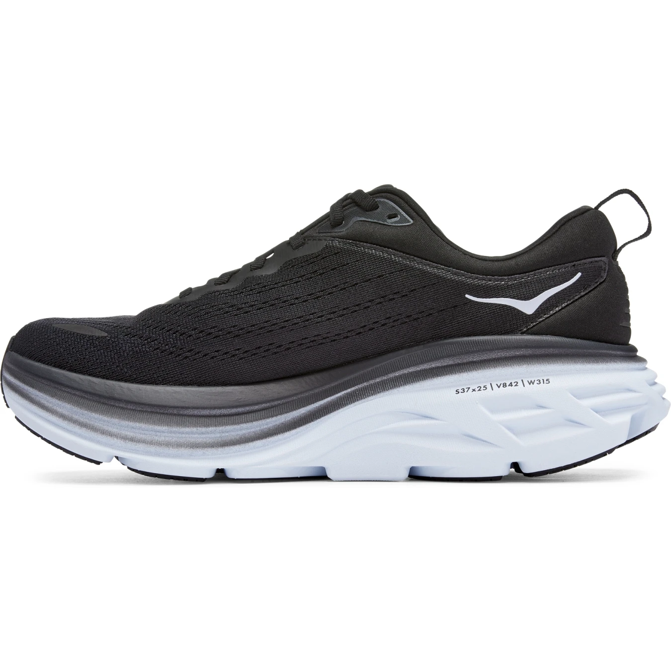 Hoka Chaussures Running Homme - Bondi 8 Wide - Noir / Blanc 8 Hoka Chaussures Running Homme - Bondi 8 Wide - Noir / Blanc – Image 6