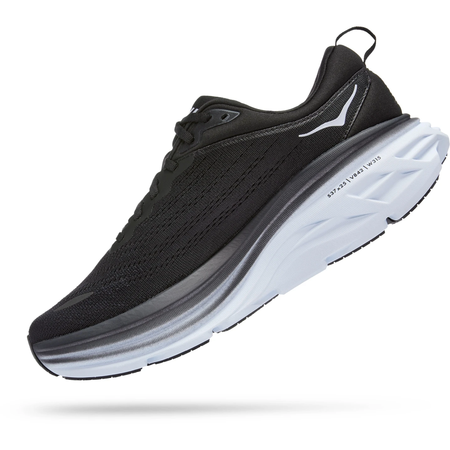 Hoka Chaussures Running Homme - Bondi 8 Wide - Noir / Blanc 6 Hoka Chaussures Running Homme - Bondi 8 Wide - Noir / Blanc – Image 4