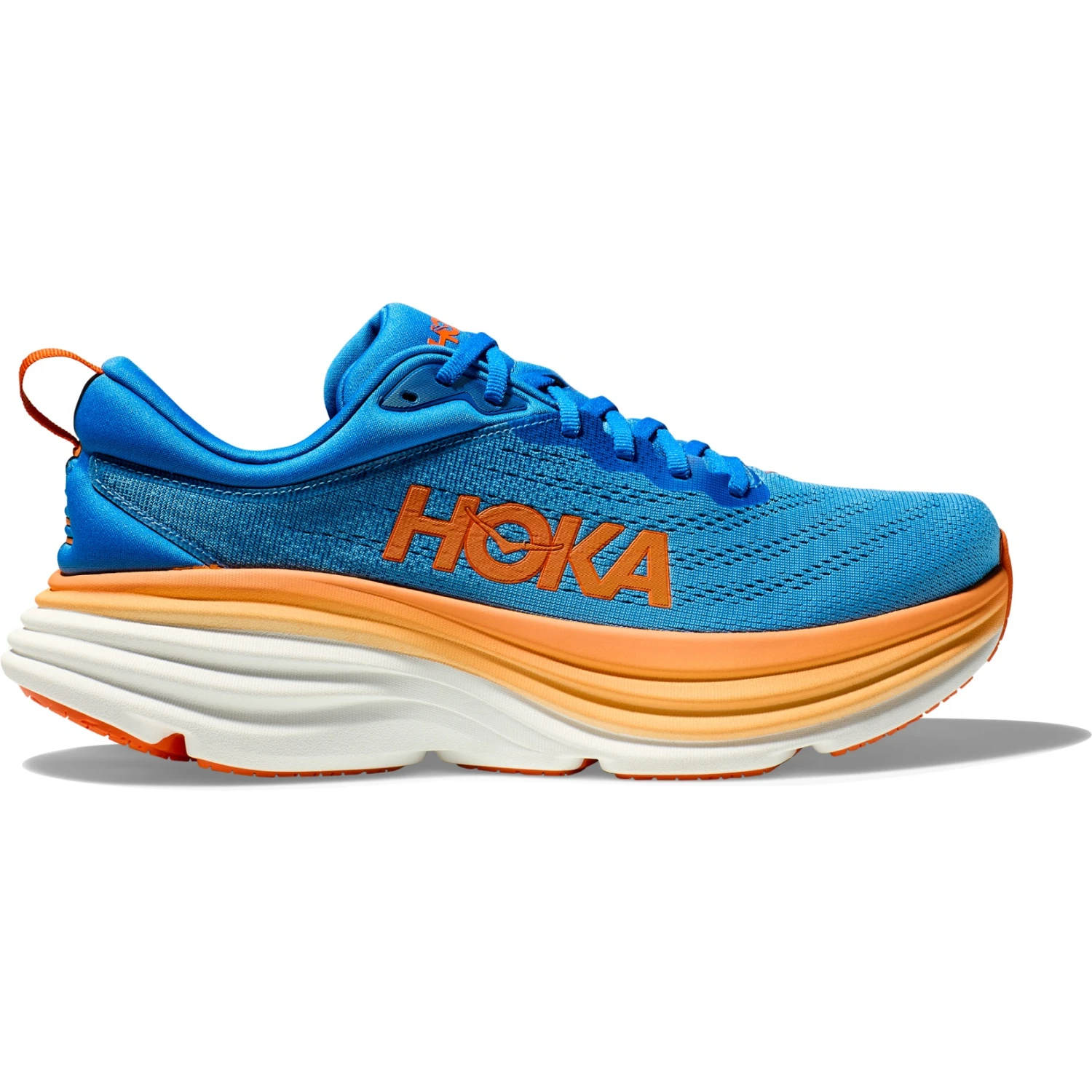 Hoka Chaussures Running Homme - Bondi 8 Wide - Coastal Sky / Vibrant Orange 4 Hoka Chaussures Running Homme - Bondi 8 Wide - Coastal Sky / Vibrant Orange – Image 2