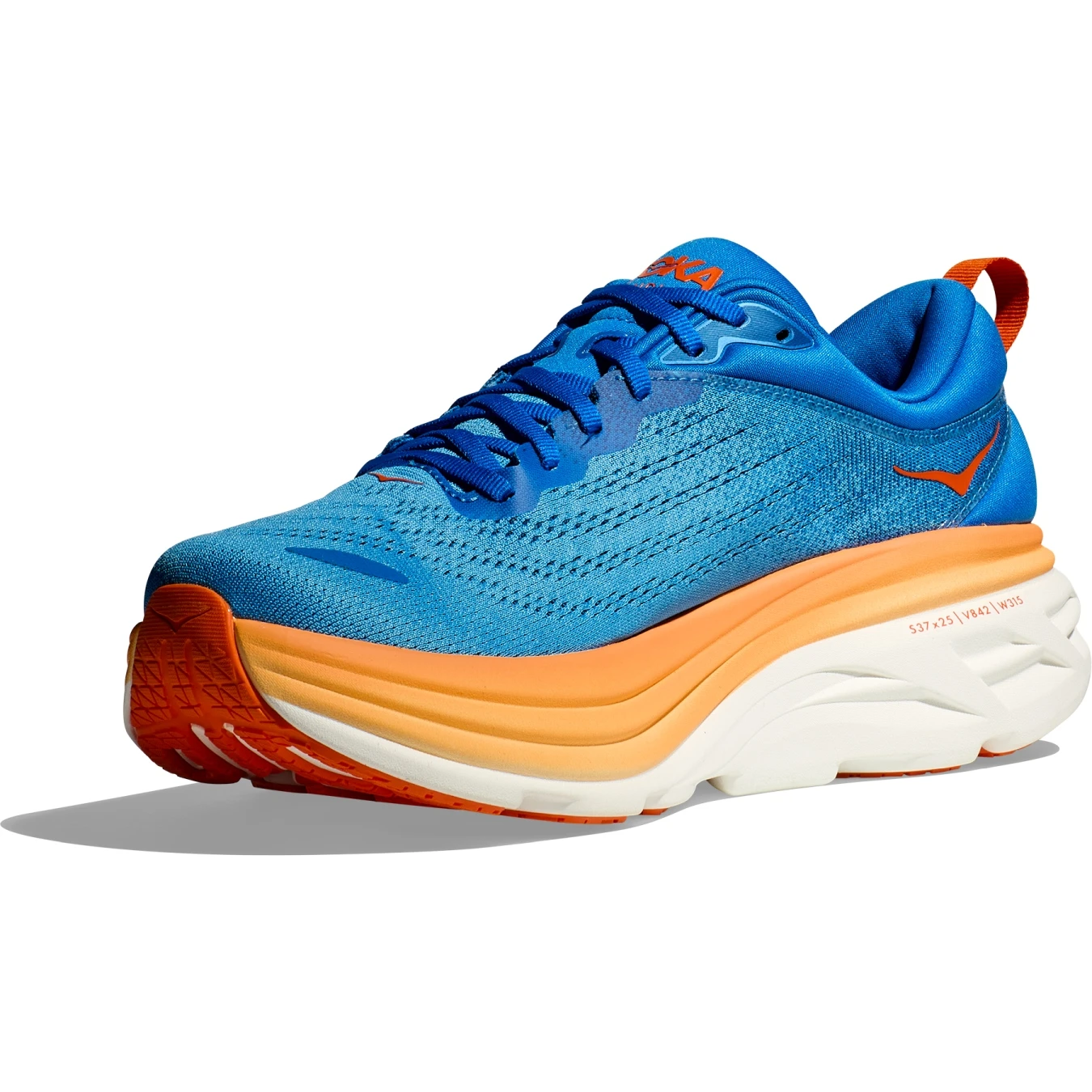 Hoka Chaussures Running Homme - Bondi 8 - Coastal Sky / Vibrant Orange 6 Hoka Chaussures Running Homme - Bondi 8 - Coastal Sky / Vibrant Orange – Image 4