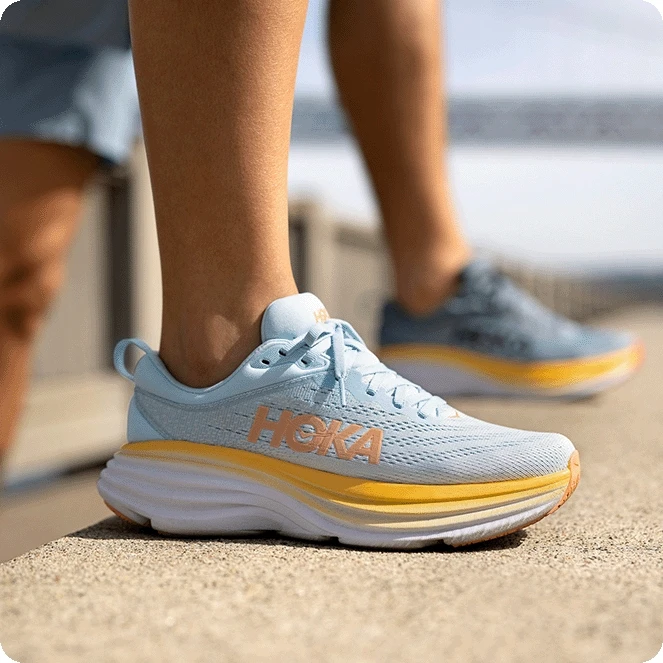 Hoka Chaussures Running Femme - Bondi 8 Wide - Coastal Sky / All Aboard 11 Hoka Chaussures Running Femme - Bondi 8 Wide - Coastal Sky / All Aboard – Image 9