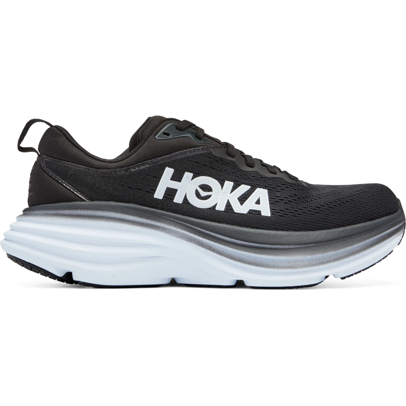 Hoka Chaussures Running Femme - Bondi 8 Wide - Noir / Blanc 7 Hoka Chaussures Running Femme - Bondi 8 Wide - Noir / Blanc – Image 5
