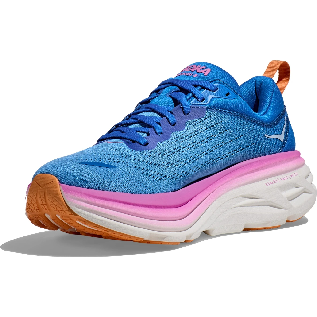 Hoka Chaussures Running Femme - Bondi 8 Wide - Coastal Sky / All Aboard 5 Hoka Chaussures Running Femme - Bondi 8 Wide - Coastal Sky / All Aboard – Image 3
