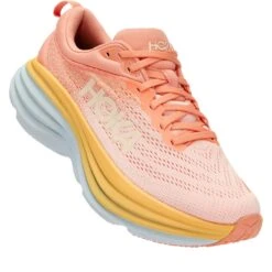 Hoka Chaussures Running Femme - Bondi 8 - Shell Coral / Peach Parfait