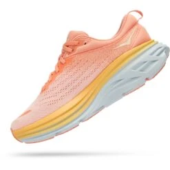 Hoka Chaussures Running Femme - Bondi 8 - Shell Coral / Peach Parfait -Hoka hoka bondi 8 women s running shoes shell coral peach parfait 5 1239605