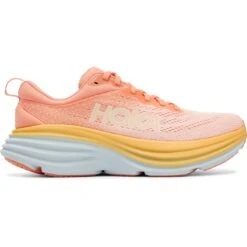 Hoka Chaussures Running Femme - Bondi 8 - Shell Coral / Peach Parfait -Hoka hoka bondi 8 women s running shoes shell coral peach parfait 8 1239600