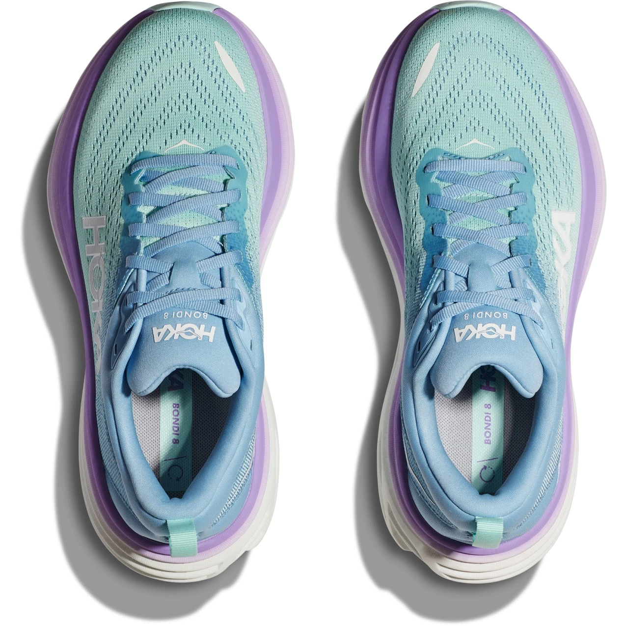 Hoka Chaussures Running Femme - Bondi 8 - Airy Blue / Sunlit Ocean 9 Hoka Chaussures Running Femme - Bondi 8 - Airy Blue / Sunlit Ocean – Image 7