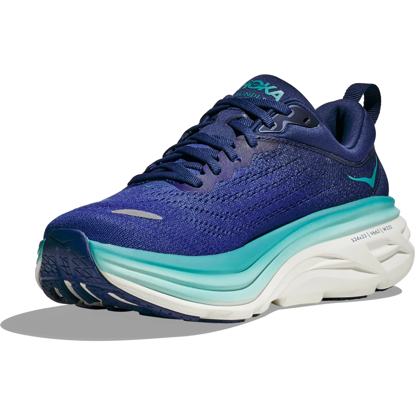 Hoka Chaussures Running Femme - Bondi 8 - Bellwether Blue / Evening Sky 4 Hoka Chaussures Running Femme - Bondi 8 - Bellwether Blue / Evening Sky – Image 2