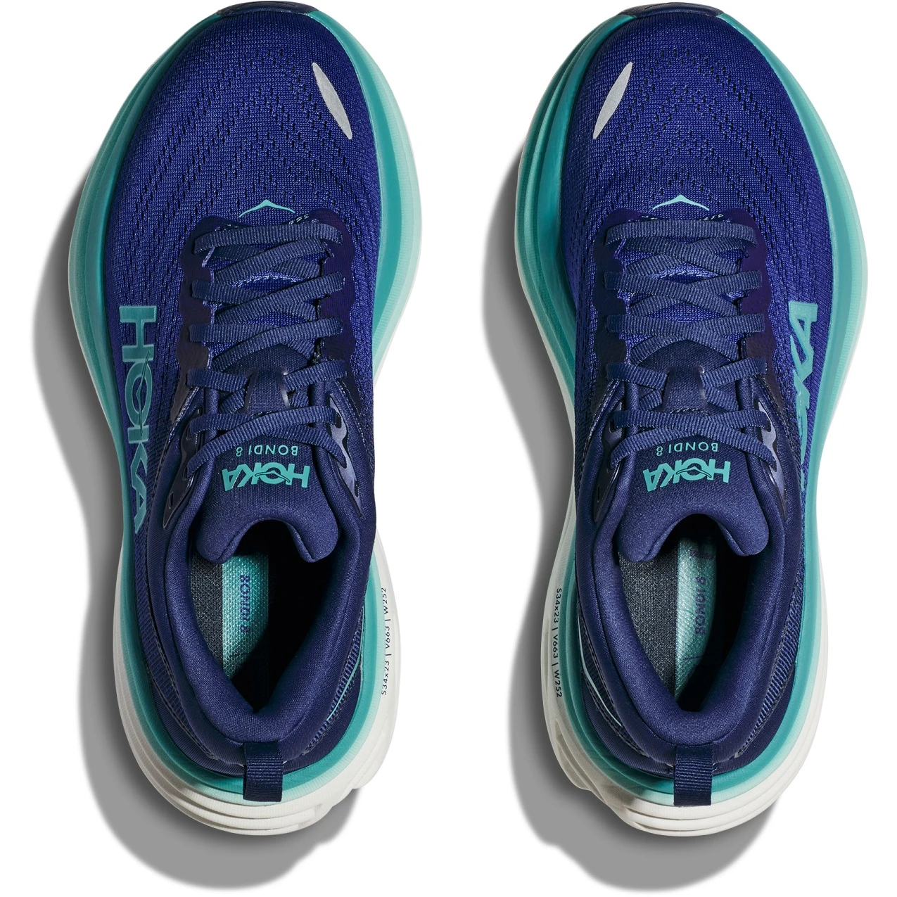 Hoka Chaussures Running Femme - Bondi 8 - Bellwether Blue / Evening Sky 9 Hoka Chaussures Running Femme - Bondi 8 - Bellwether Blue / Evening Sky – Image 7