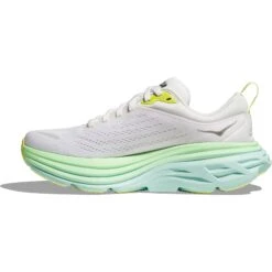 Hoka Chaussures Running Femme - Bondi 8 - Blanc De Blanc / Sunlit Ocean -Hoka hoka bondi 8 womens running shoes blanc de blanc sunlit ocean 2 1502149