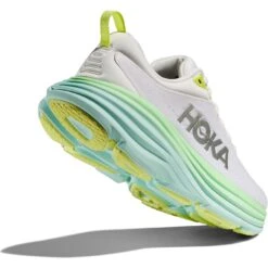 Hoka Chaussures Running Femme - Bondi 8 - Blanc De Blanc / Sunlit Ocean -Hoka hoka bondi 8 womens running shoes blanc de blanc sunlit ocean 6 1502145