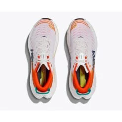 Hoka Chaussures Running - Bondi X - Blanc De Blanc / Flame -Hoka hoka bondi x running shoes blanc de blanc flame 5 1460243