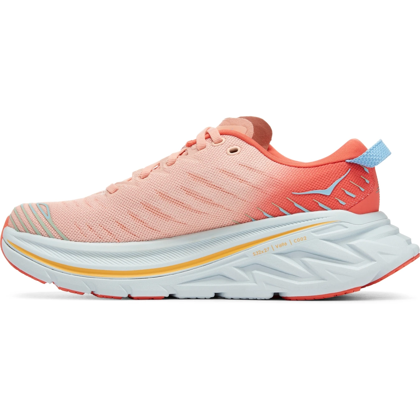Hoka Chaussures Running Femme - Bondi X - Camellia / Peach Parfait 8 Hoka Chaussures Running Femme - Bondi X - Camellia / Peach Parfait – Image 6