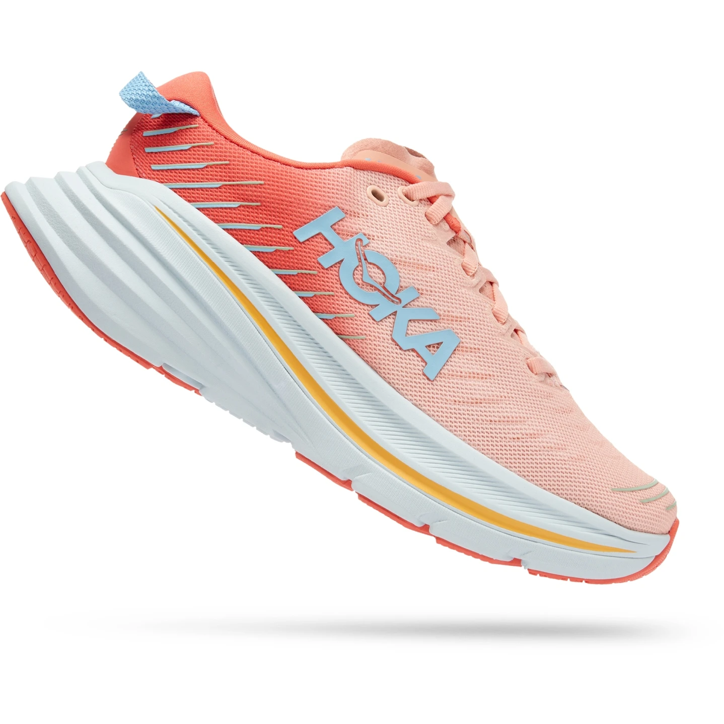 Hoka Chaussures Running Femme - Bondi X - Camellia / Peach Parfait 5 Hoka Chaussures Running Femme - Bondi X - Camellia / Peach Parfait – Image 3