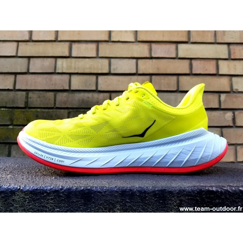 HOKA Carbon X 2 Homme Evening Primrose / Fiesta 5 HOKA Carbon X 2 Homme Evening Primrose / Fiesta – Image 4