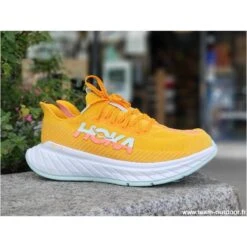 HOKA Carbon X 3 Homme Radiant Yellow / Camellia