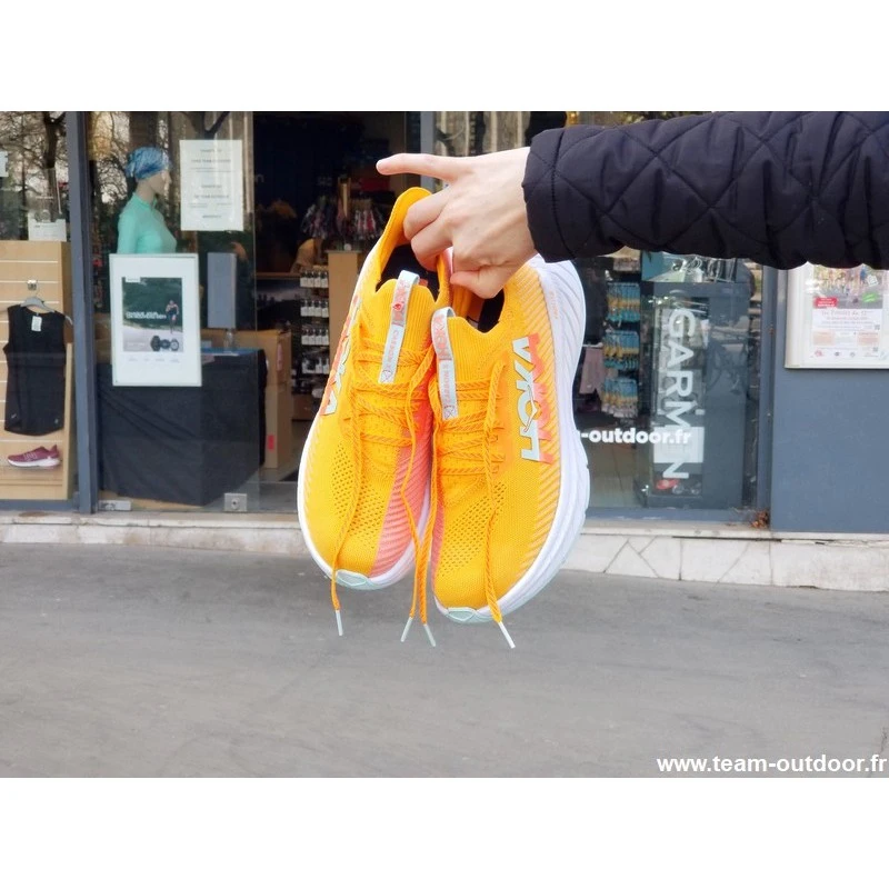 HOKA Carbon X 3 Homme Radiant Yellow / Camellia 11 HOKA Carbon X 3 Homme Radiant Yellow / Camellia – Image 9