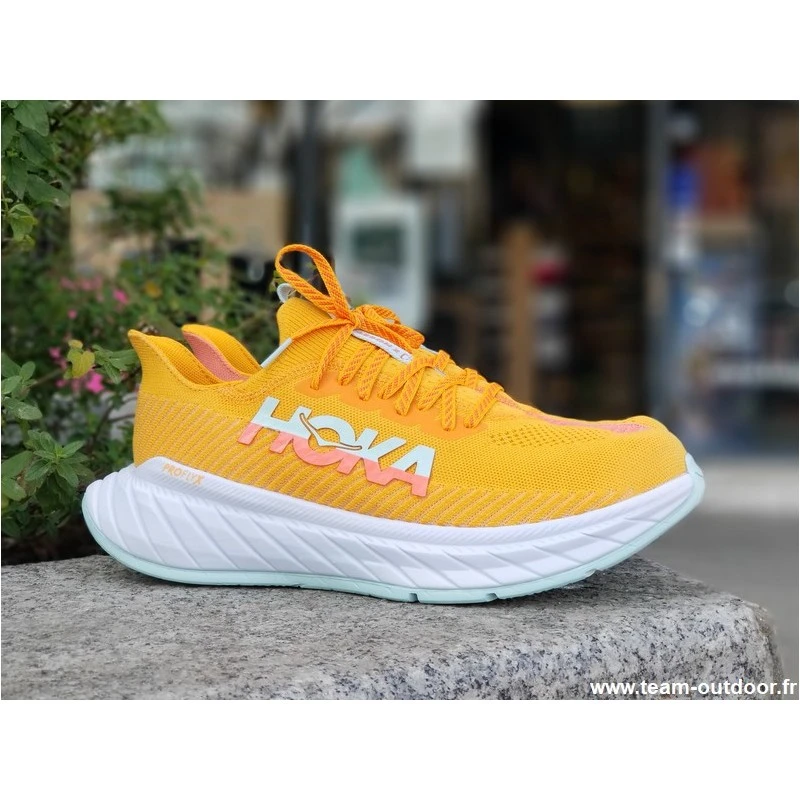 HOKA Carbon X 3 Homme Radiant Yellow / Camellia 3 HOKA Carbon X 3 Homme Radiant Yellow / Camellia