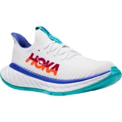 Hoka 54 Hoka Chaussures Running Femme - Carbon X 3 - Blanc / Flame