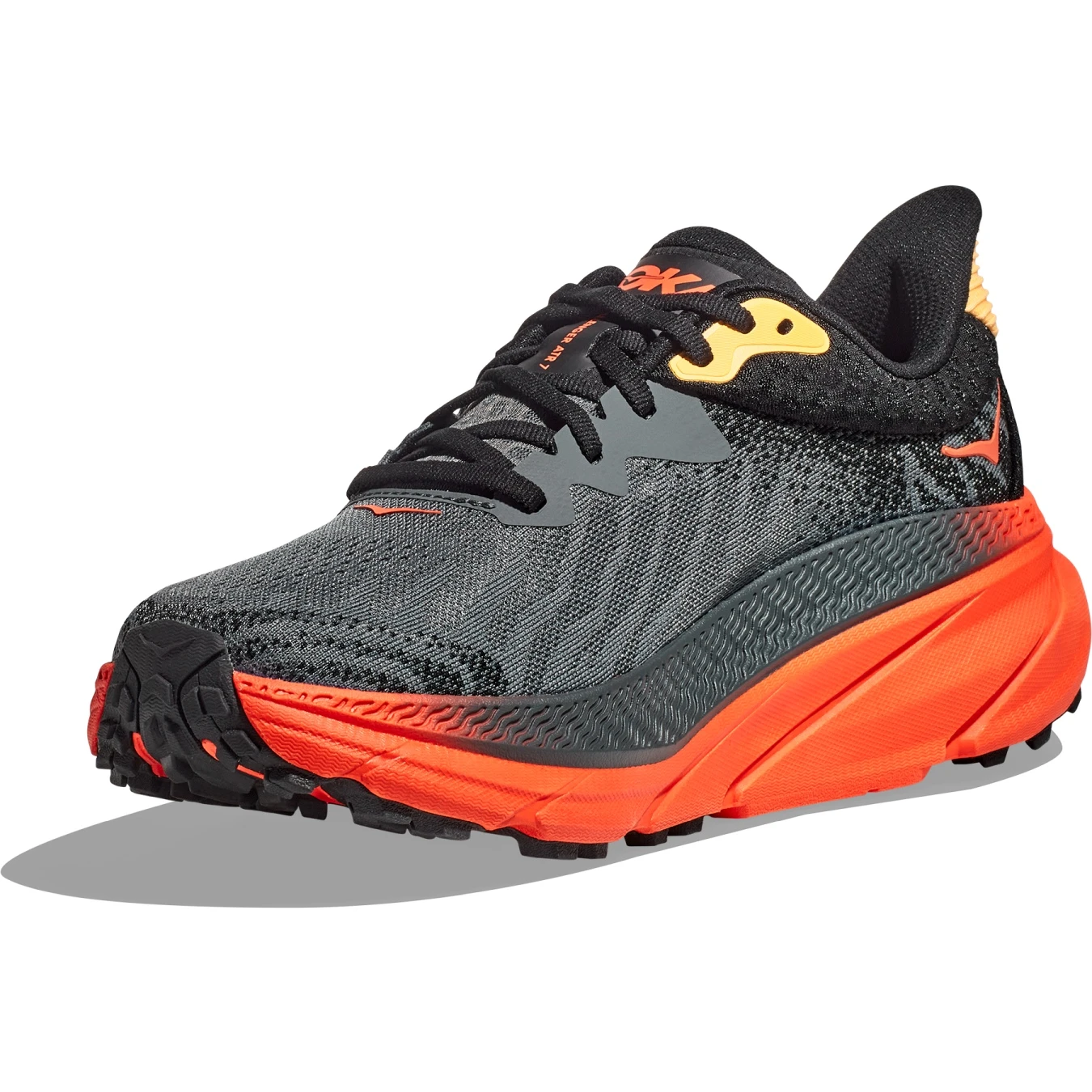 Hoka Chaussures Running Homme - Challenger 7 - Castlerock / Flame 4 Hoka Chaussures Running Homme - Challenger 7 - Castlerock / Flame – Image 2