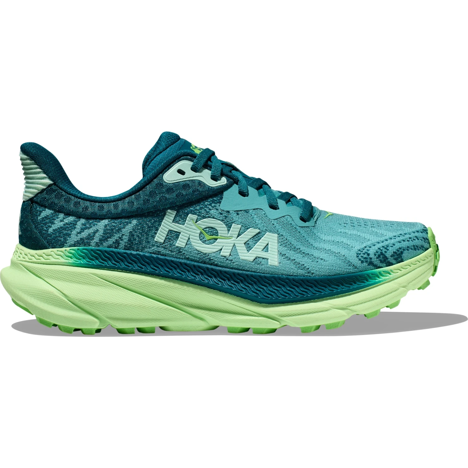 Hoka Chaussures Running Femme - Challenger 7 - Ocean Mist / Lime Glow 5 Hoka Chaussures Running Femme - Challenger 7 - Ocean Mist / Lime Glow – Image 3