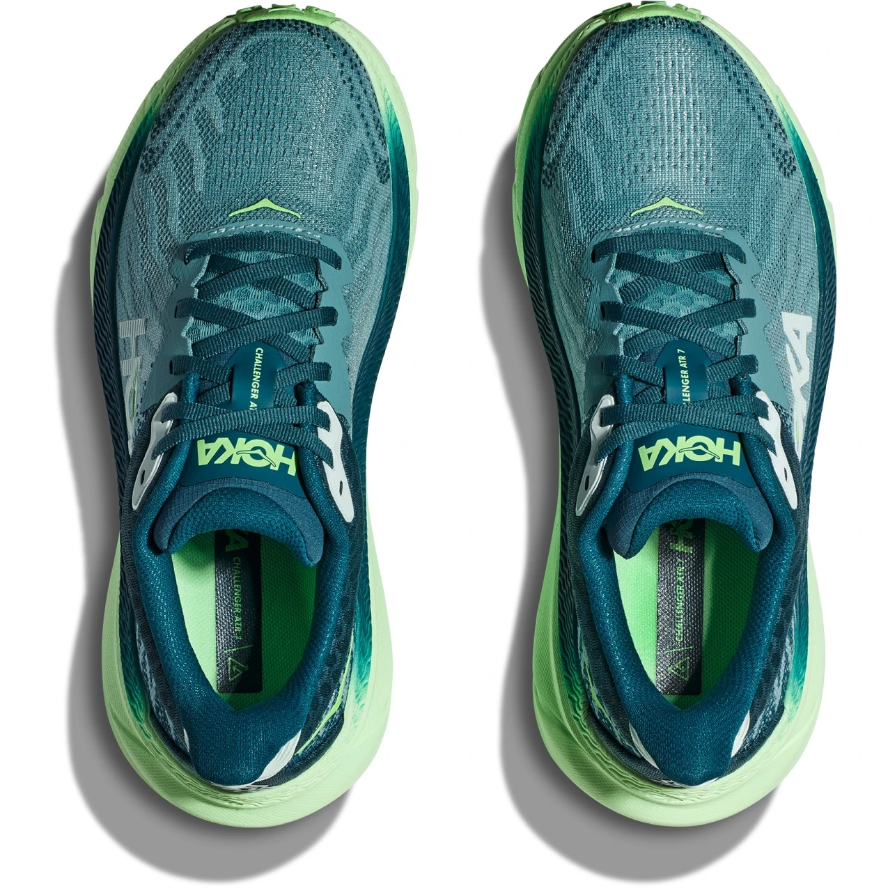 Hoka Chaussures Running Femme - Challenger 7 - Ocean Mist / Lime Glow 9 Hoka Chaussures Running Femme - Challenger 7 - Ocean Mist / Lime Glow – Image 7