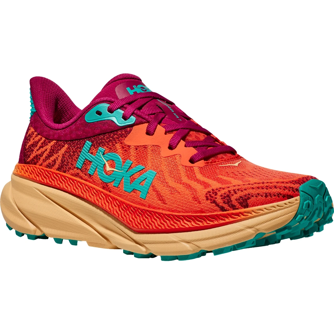 Hoka Chaussures Running Homme - Challenger 7 - Flame / Cherries Jubilee 3 Hoka Chaussures Running Homme - Challenger 7 - Flame / Cherries Jubilee