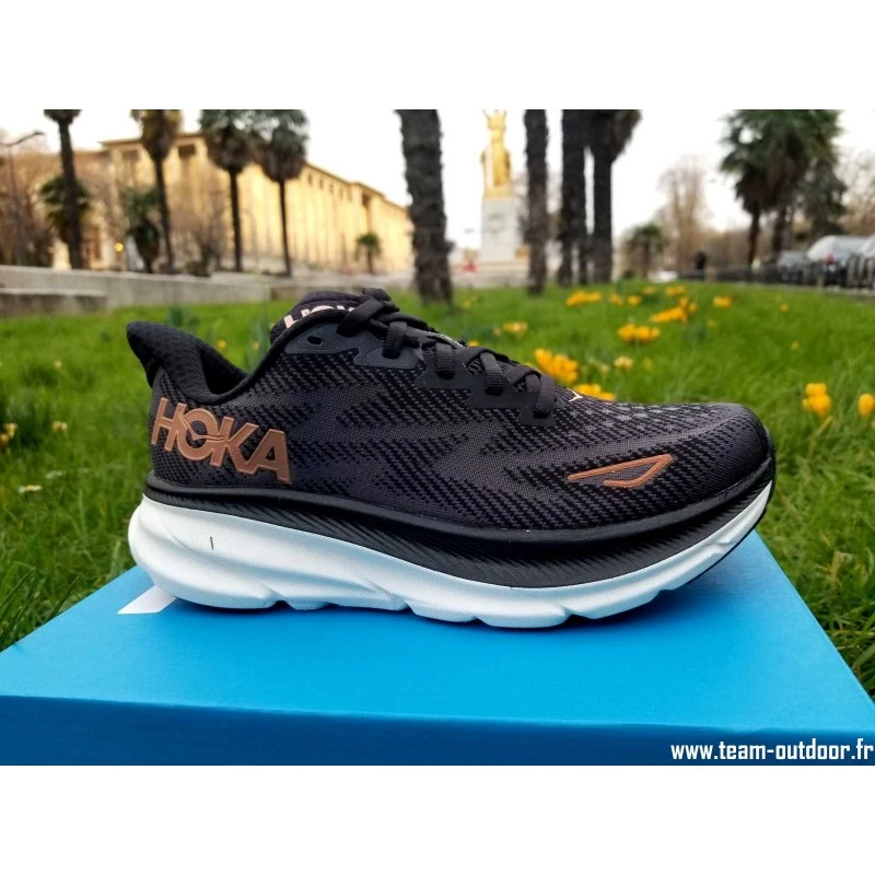 HOKA Clifton 9 Femme Black / Copper 6 HOKA Clifton 9 Femme Black / Copper – Image 4