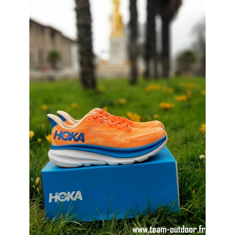 HOKA Clifton 9 Homme Vibrant Orange / Impala 2 HOKA Clifton 9 Homme Vibrant Orange / Impala