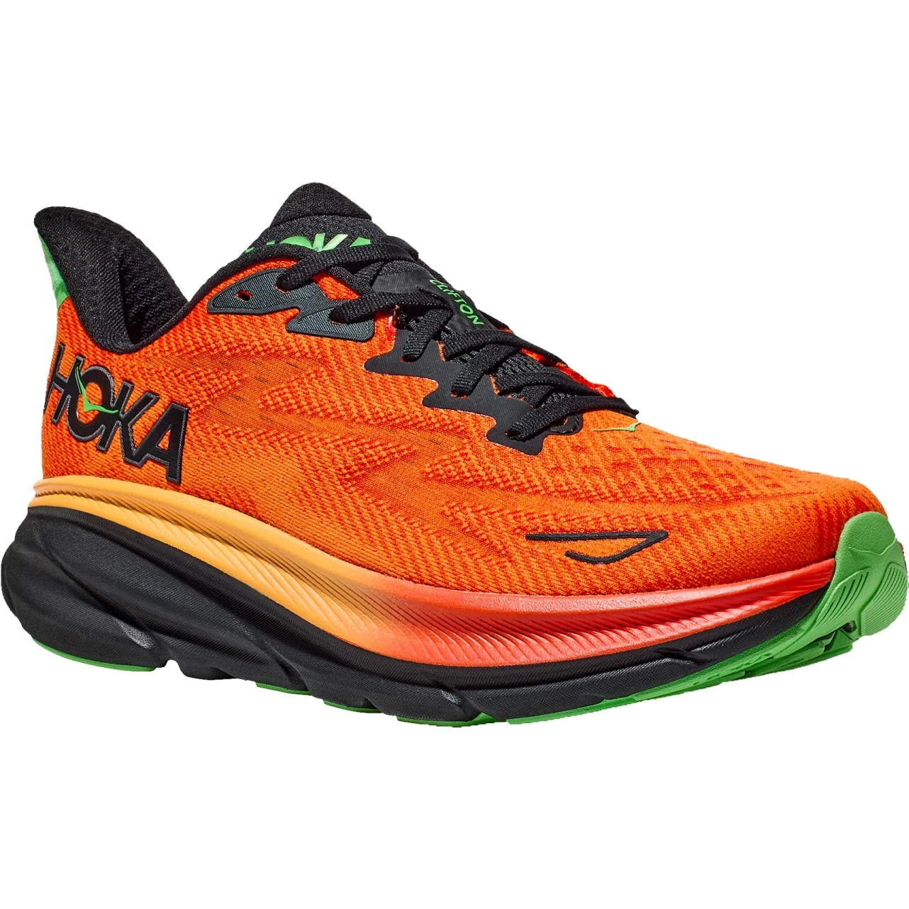 Hoka Chaussures Running Homme - Clifton 9 - Flame / Vibrant Orange 3 Hoka Chaussures Running Homme - Clifton 9 - Flame / Vibrant Orange