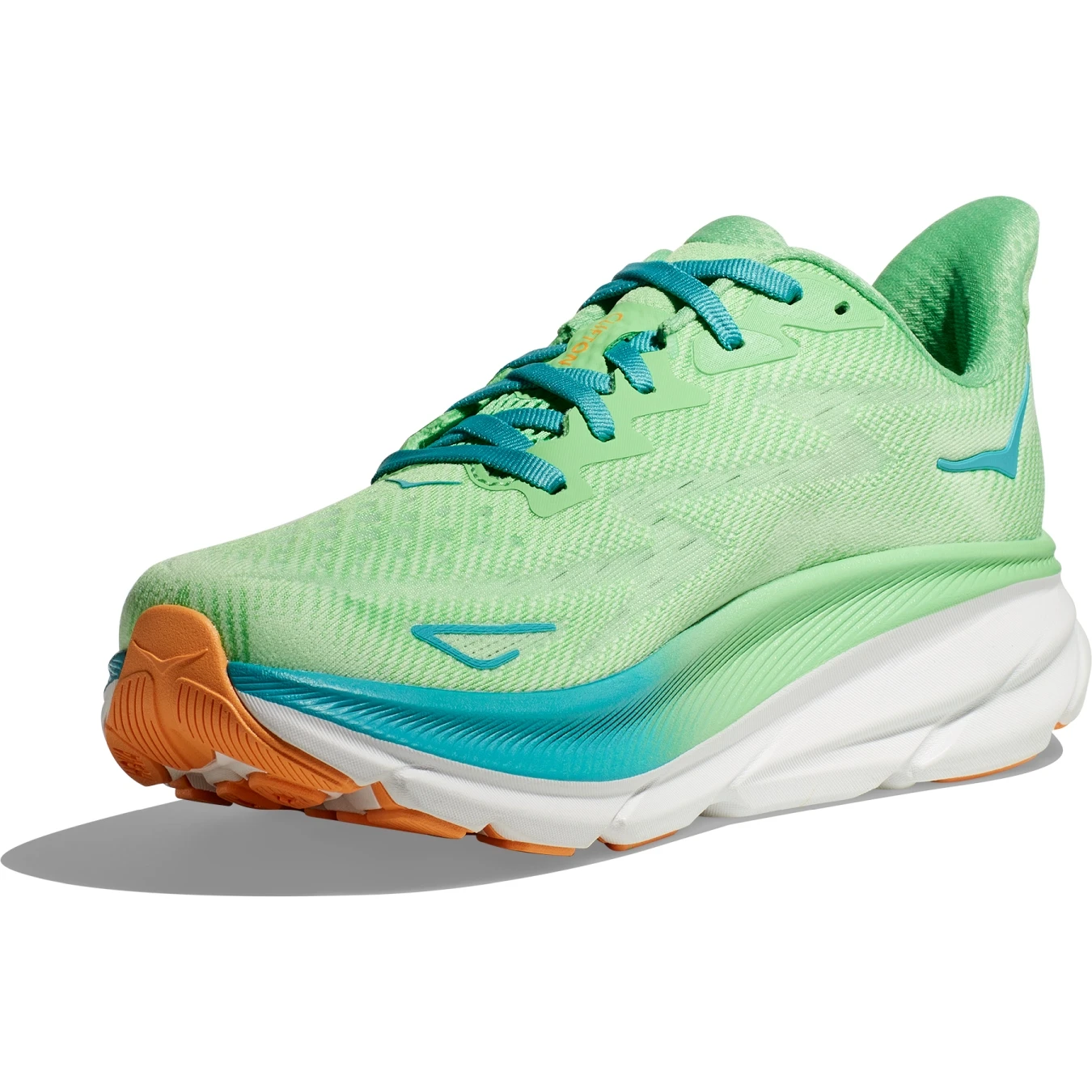 Hoka Chaussures Running Homme - Clifton 9 - Zest / Lime Glow 4 Hoka Chaussures Running Homme - Clifton 9 - Zest / Lime Glow – Image 2
