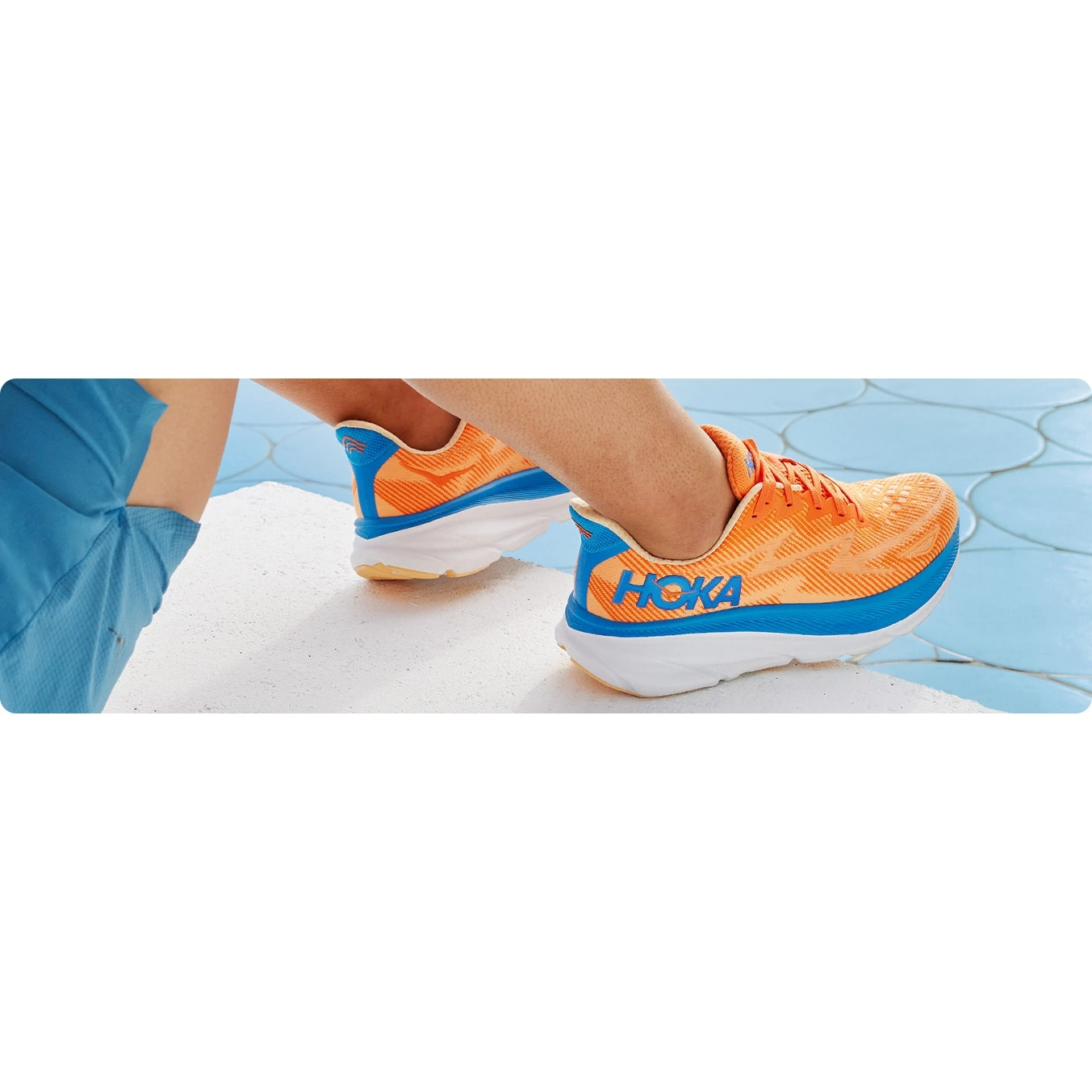 Hoka Chaussures Running Homme - Clifton 9 - Ice Water / Evening Primrose 12 Hoka Chaussures Running Homme - Clifton 9 - Ice Water / Evening Primrose – Image 10