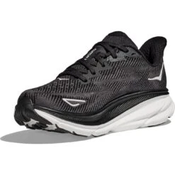Hoka Chaussures Running Homme - Clifton 9 Wide - Noir / Blanc 12 Hoka Chaussures Running Homme - Clifton 9 Wide - Noir / Blanc -Hoka hoka clifton 9 women s running shoes black white 6 1377070 1