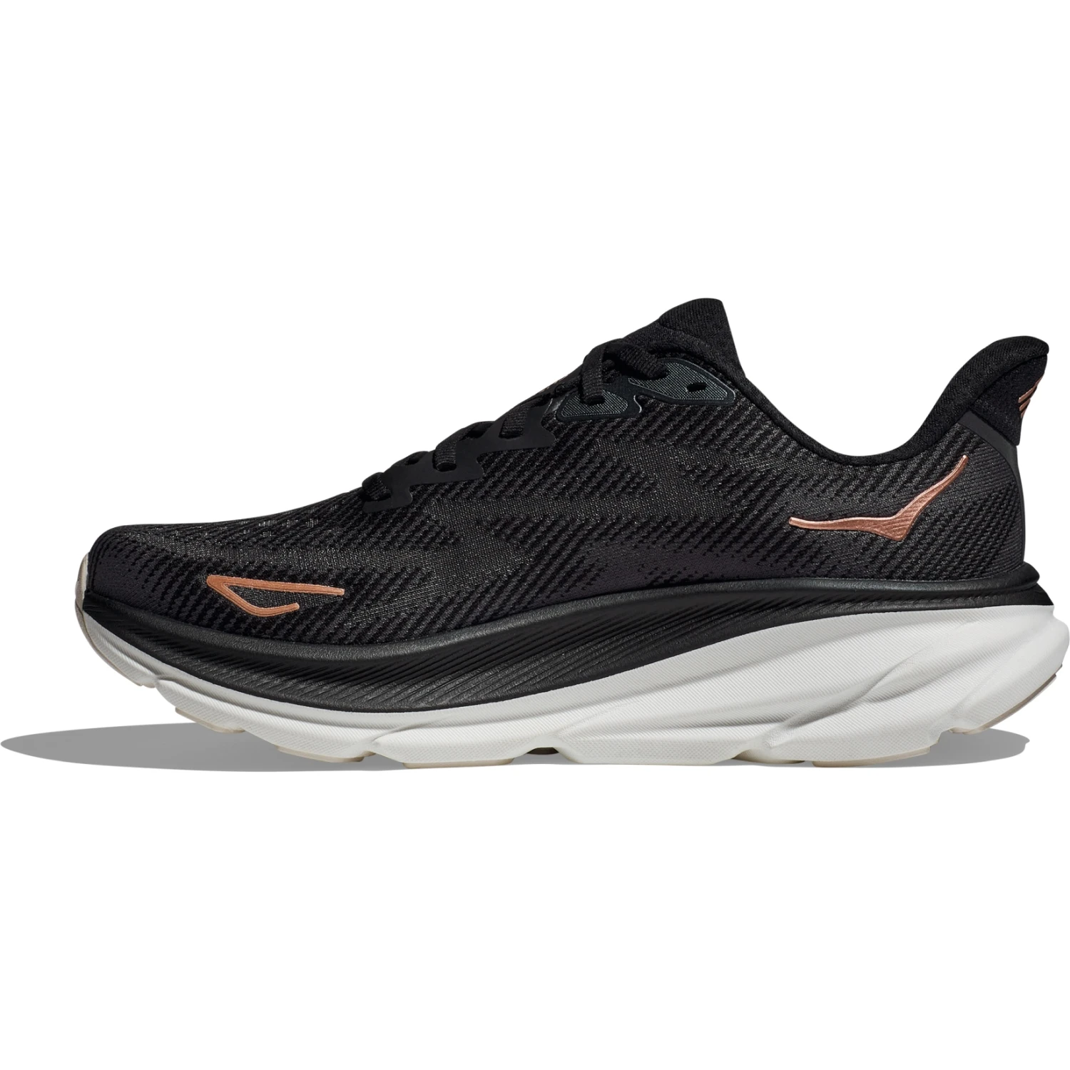 Hoka Chaussures Running Femme - Clifton 9 - Noir / Rose Gold 6 Hoka Chaussures Running Femme - Clifton 9 - Noir / Rose Gold – Image 4