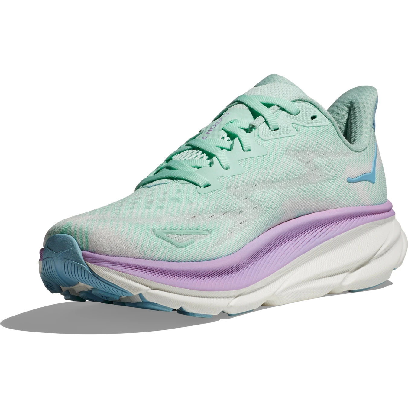 Hoka Chaussures Running Femme - Clifton 9 - Sunlit Ocean / Lilac Mist 4 Hoka Chaussures Running Femme - Clifton 9 - Sunlit Ocean / Lilac Mist – Image 2