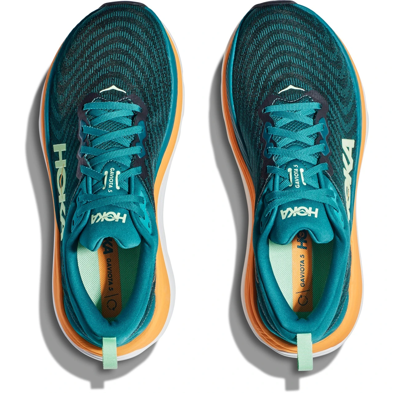 Hoka Chaussures Running Homme - Gaviota 5 - Deep Lagoon / Sherbet 9 Hoka Chaussures Running Homme - Gaviota 5 - Deep Lagoon / Sherbet – Image 7