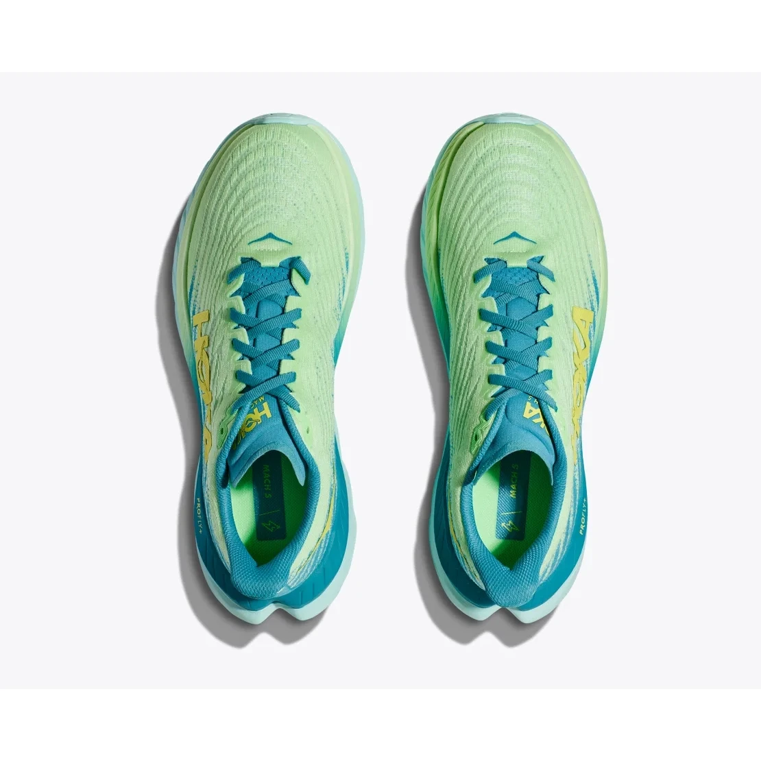 Hoka Chaussures Running - Mach 5 - Lime Glow / Ocean Mist 9 Hoka Chaussures Running - Mach 5 - Lime Glow / Ocean Mist – Image 7