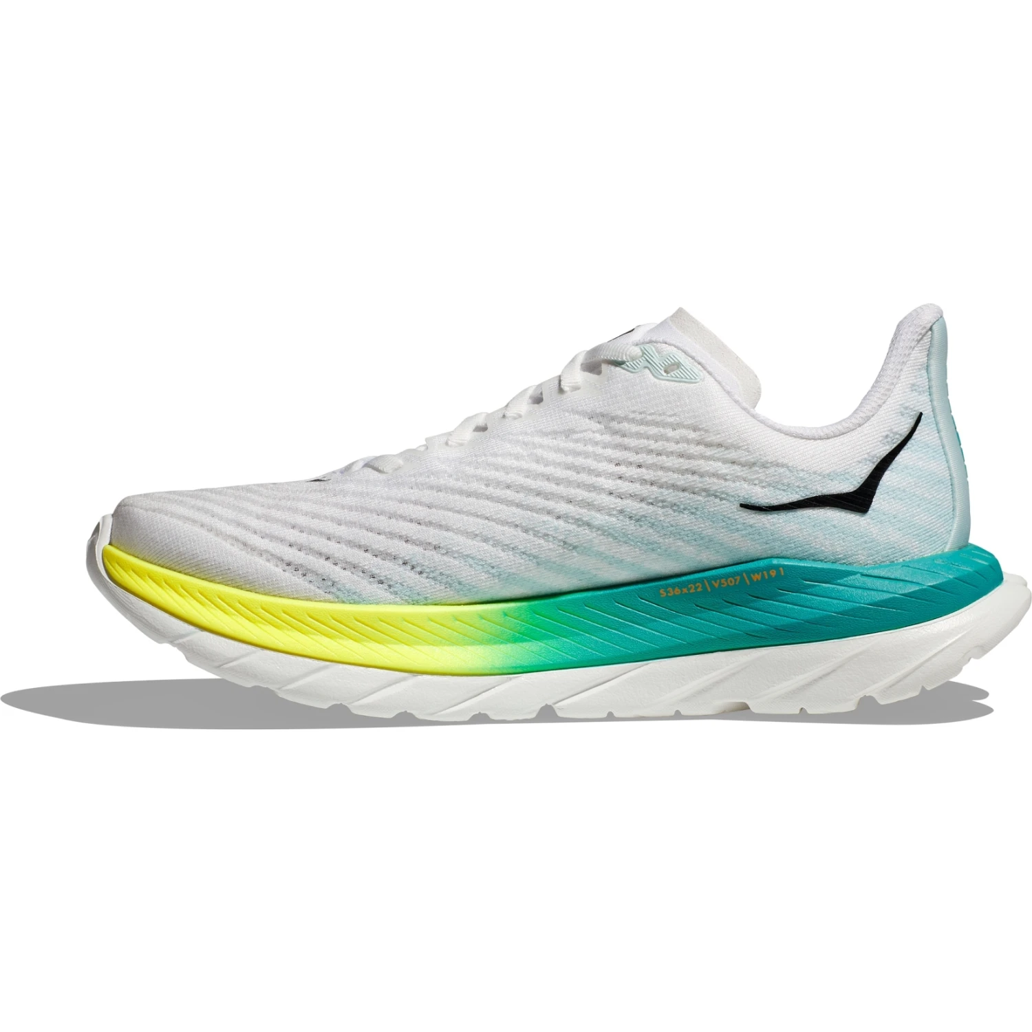 Hoka Chaussures Running - Mach 5 - Blanc / Blue Glass 6 Hoka Chaussures Running - Mach 5 - Blanc / Blue Glass – Image 4