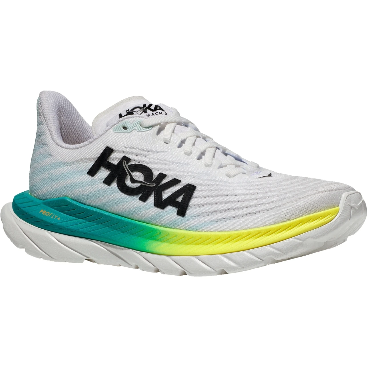 Hoka Chaussures Running - Mach 5 - Blanc / Blue Glass 3 Hoka Chaussures Running - Mach 5 - Blanc / Blue Glass