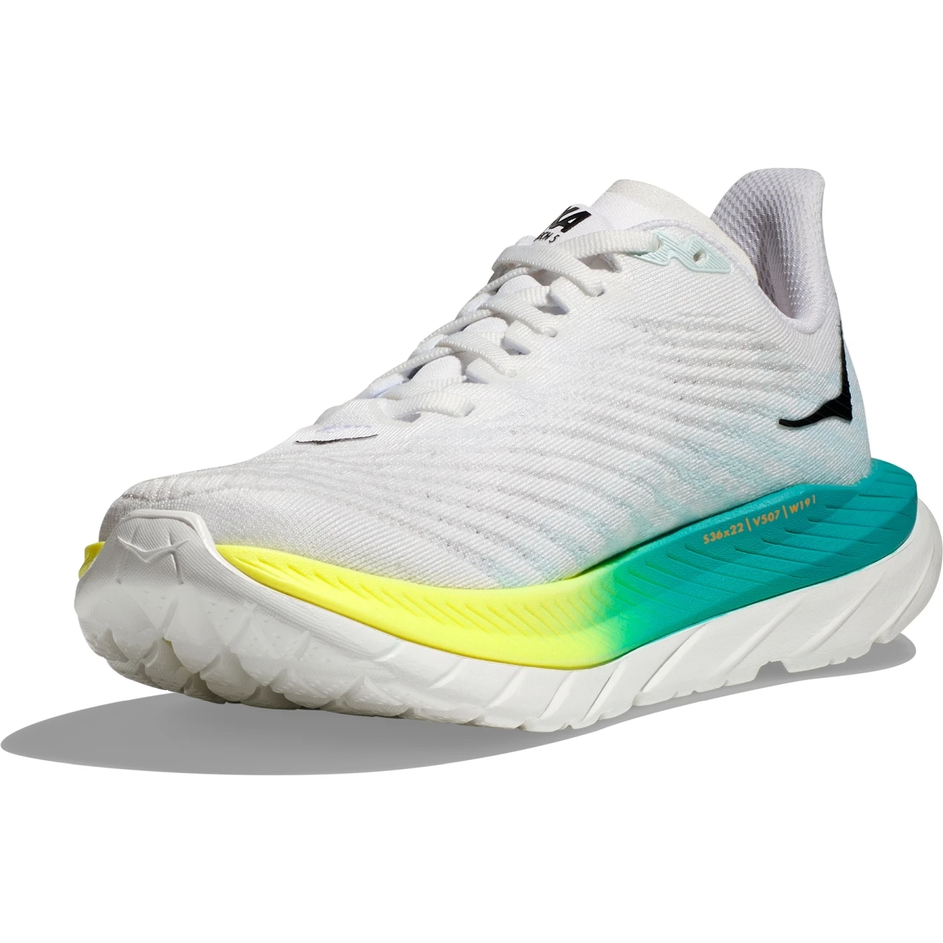 Hoka Chaussures Running - Mach 5 - Blanc / Blue Glass 4 Hoka Chaussures Running - Mach 5 - Blanc / Blue Glass – Image 2