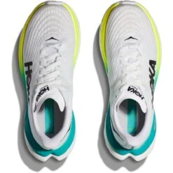 Hoka Chaussures Running Femme - Mach 5 - Blanc / Blue Glass -Hoka hoka mach 5 womens running shoes white blue glass 2 1503082
