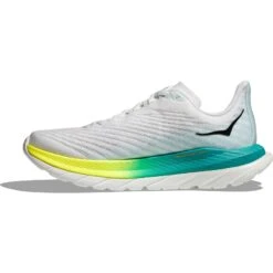 Hoka Chaussures Running Femme - Mach 5 - Blanc / Blue Glass -Hoka hoka mach 5 womens running shoes white blue glass 3 1503083