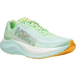 Hoka Chaussures Running Femme - Mach X - Lime Glow / Sunlit Ocean