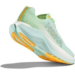 Hoka Chaussures Running Femme - Mach X - Lime Glow / Sunlit Ocean -Hoka hoka mach x womens running shoes lime glow sunlit ocean 4 1503045