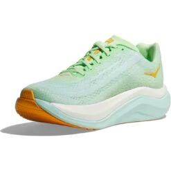 Hoka Chaussures Running Femme - Mach X - Lime Glow / Sunlit Ocean -Hoka hoka mach x womens running shoes lime glow sunlit ocean 6 1503047
